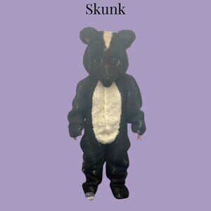 Skunk Full Mascot with Headpiece